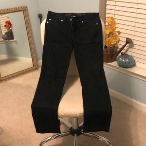 Loft black straight leg jean